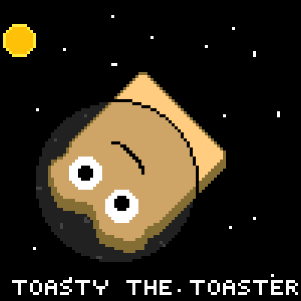 Toasty the Toaster in Space