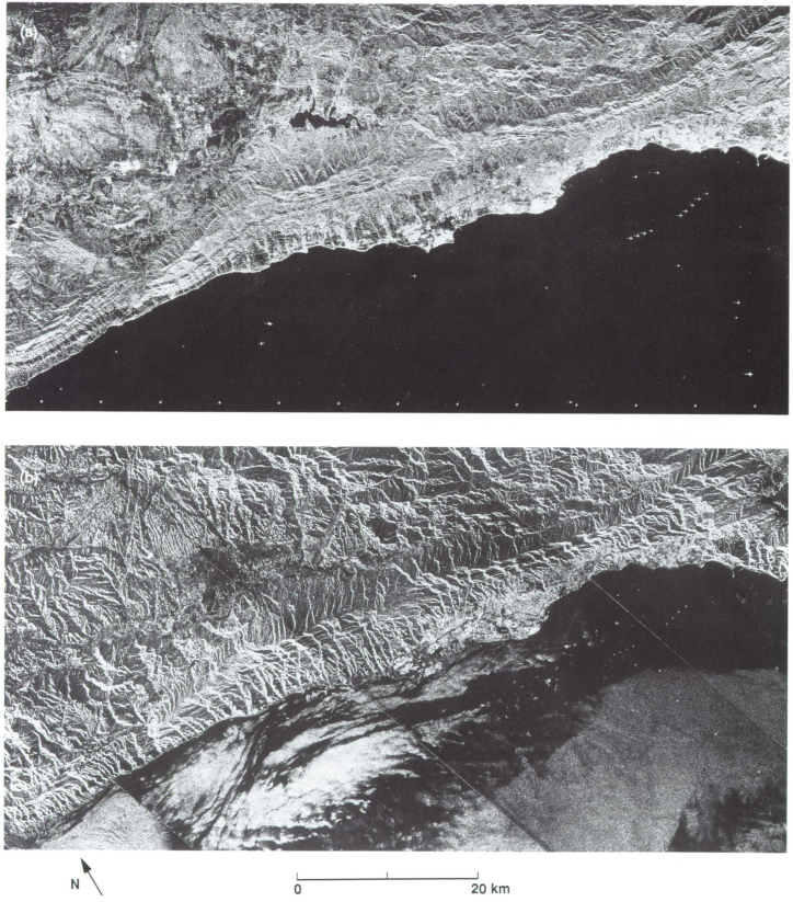 Comparison of incidence angle
effects at California Mountains